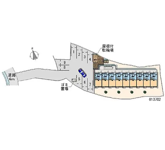 ★手数料０円★広島市安佐南区緑井　月極駐車場（LP）